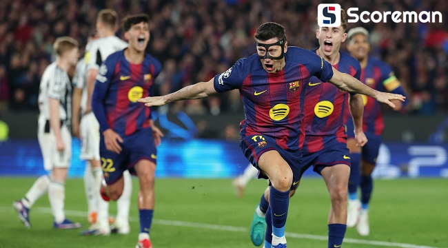 '레반도프스키 멀티골' 바르셀로나, 뉴캐슬에 7-2 대승…UCL 8강행